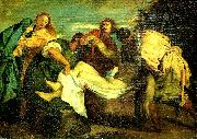 Eugene Delacroix la mise au tombeau oil painting reproduction